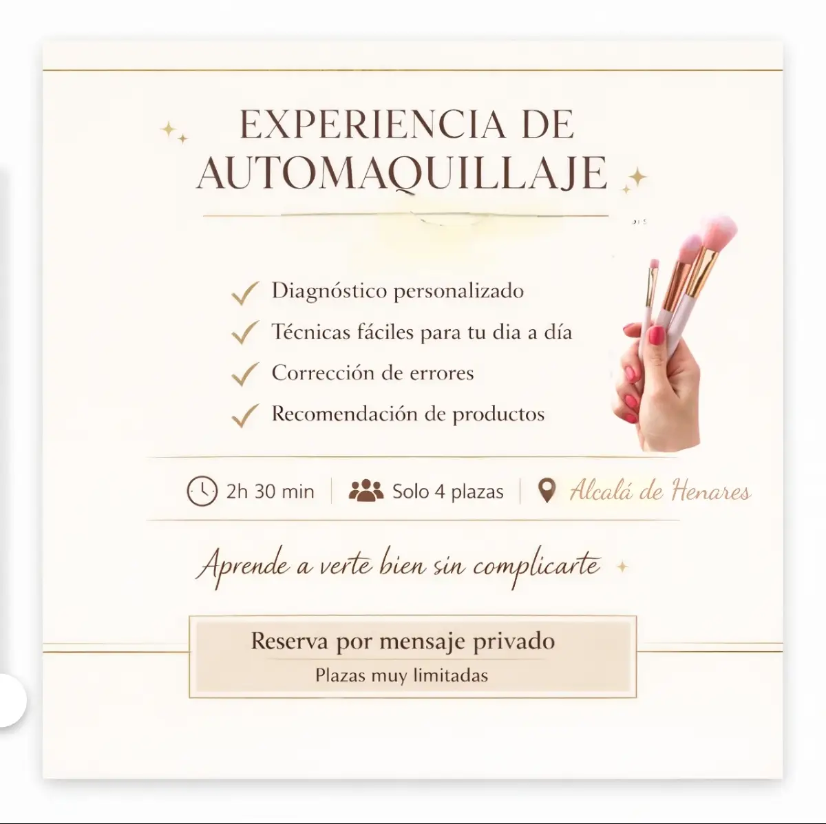 Reserva tu EXPERIENCIA DE AUTO MAQUILLAJE. Aprende a verte bien sin complicarte! miniatura